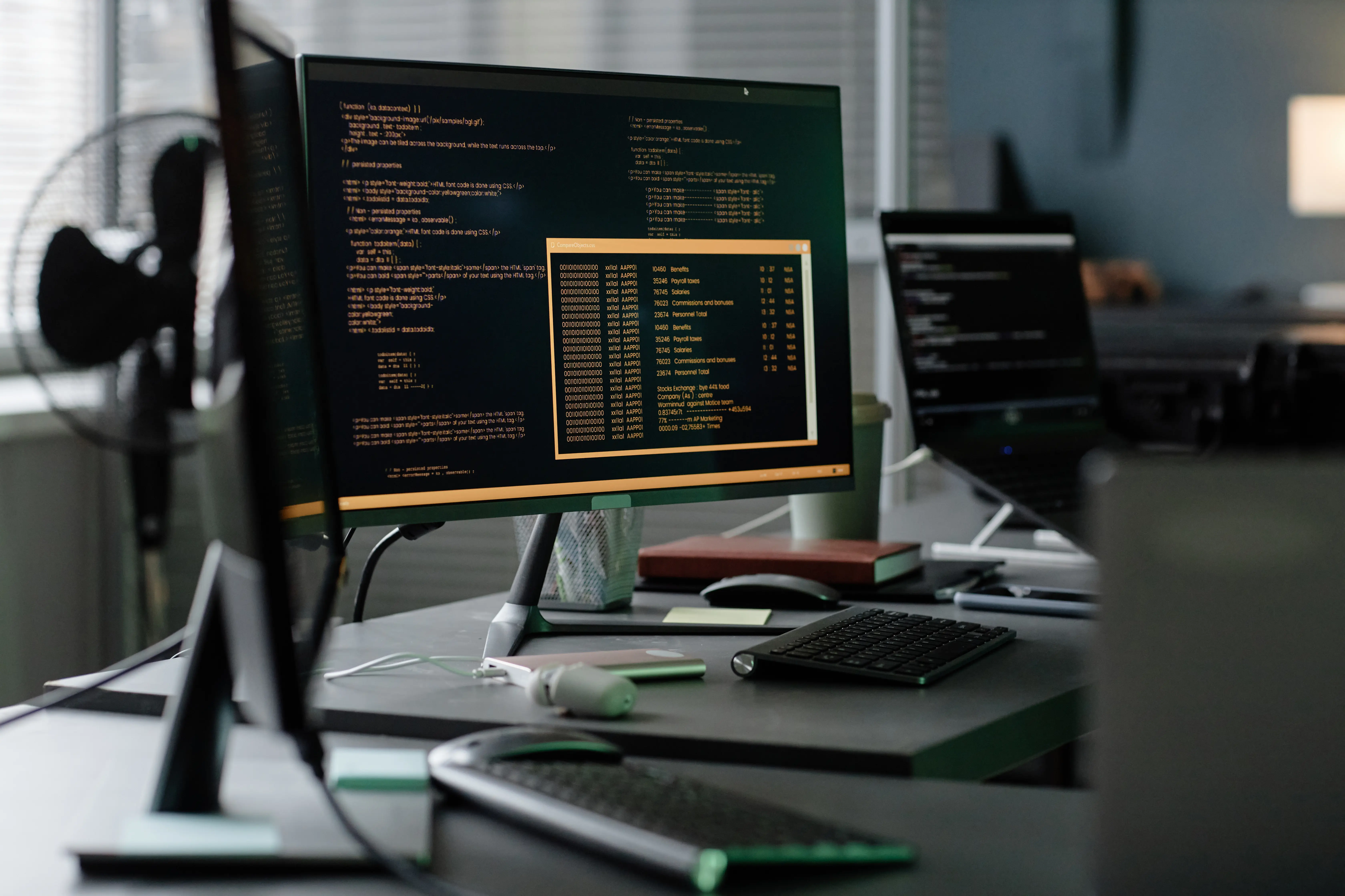 Positive entrepreneurs analyzing reports.